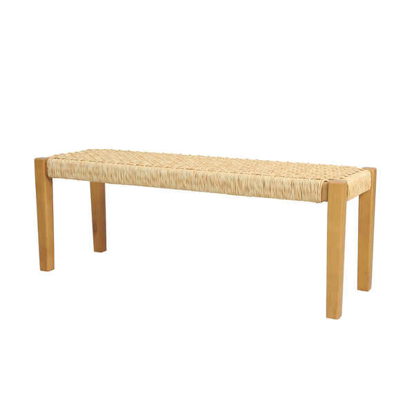 Indoor Modern Industrial Acacia Wood Bench - NH314313