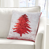 Glam Sequin Christmas Throw Pillow Cover - NH587313