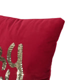 Glam Velvet Christmas Throw Pillow Cover - NH408313