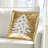 Glam Sequin Christmas Throw Pillow Cover - NH087313