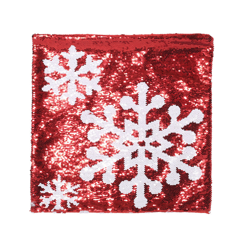 Glam Sequin Christmas Throw Pillow Cover - NH887313