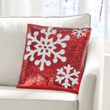 Glam Sequin Christmas Throw Pillow Cover - NH887313