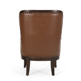 Contemporary Upholstered Accent Chair with Nailhead Trim - NH375513