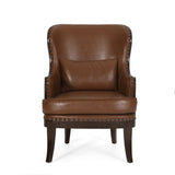 Contemporary Upholstered Accent Chair with Nailhead Trim - NH375513