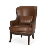 Contemporary Upholstered Accent Chair with Nailhead Trim - NH375513