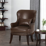 Contemporary Upholstered Accent Chair with Nailhead Trim - NH375513