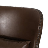 Contemporary Upholstered Accent Chair with Nailhead Trim - NH375513