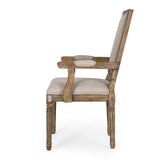 French Country Wood Upholstered Dining Chair - NH511513