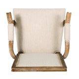 French Country Wood Upholstered Dining Chair - NH511513