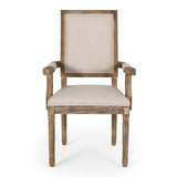 French Country Wood Upholstered Dining Chair - NH511513