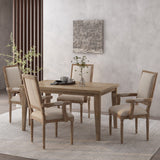 French Country Wood Upholstered Dining Chair - NH511513