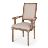 French Country Wood Upholstered Dining Chair - NH511513