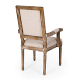 French Country Wood Upholstered Dining Chair - NH511513