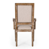 French Country Wood Upholstered Dining Chair - NH511513