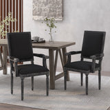 French Country Wood Upholstered Dining Chair - NH511513