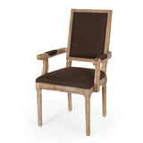 French Country Wood Upholstered Dining Chair - NH511513