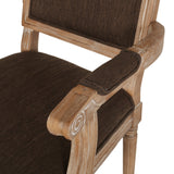 French Country Wood Upholstered Dining Chair - NH511513