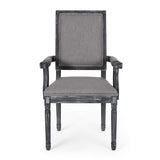 French Country Wood Upholstered Dining Chair - NH511513