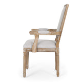 French Country Wood Upholstered Dining Chair - NH511513