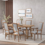 French Country Wood Upholstered Dining Chair - NH511513