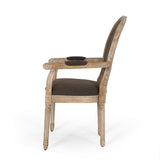 French Country Wood Upholstered Dining Chair - NH241513