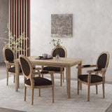 French Country Wood Upholstered Dining Chair - NH241513