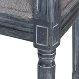 French Country Wood Upholstered Dining Chair - NH241513