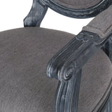 French Country Wood Upholstered Dining Chair - NH241513