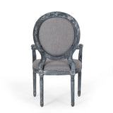 French Country Wood Upholstered Dining Chair - NH241513