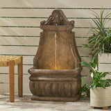 Outdoor Single Spout Fountain, Light Brown - NH057413