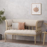 Traditional Upholstered Tufted Loveseat - NH582513