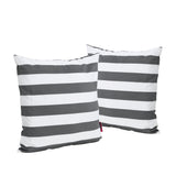 Mesa Indoor Striped Water Resistant Square Throw Pillow - NH558203