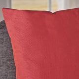 Indoor Red Water Resistant Rectangular Throw Pillow - NH509203