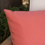 Outdoor Red Water Resistant Rectangular Throw Pillow - NH859203