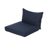 Outdoor Water Resistant Fabric Club Chair Cushions with Piping (Set of 2) - NH824313