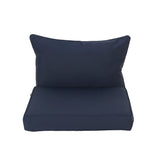 Outdoor Water Resistant Fabric Club Chair Cushions with Piping (Set of 2) - NH824313