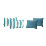 Outdoor Water Resistant Rectangular Throw Pillows - Set of 4 - NH030303