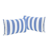 Mesa Indoor Striped Water Resistant Rectangular Throw Pillow - NH768203