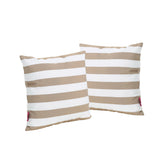 Mesa Indoor Striped Water Resistant Square Throw Pillow - NH558203