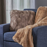 Faux Fur Pillows and Throw Blanket Combo (Set of 3) - NH821303