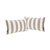 Mesa Indoor Striped Water Resistant Rectangular Throw Pillow - NH768203