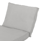 Outdoor Water Resistant Fabric Loveseat Cushions with Piping - NH864313