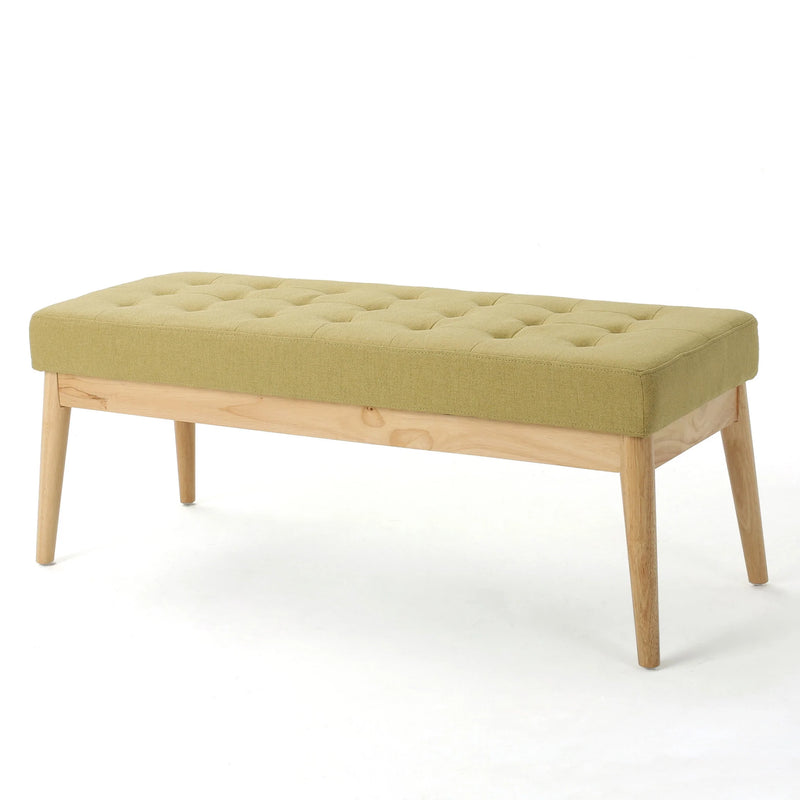 Anglo Modern Mid-Century Fabric Bench