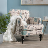 Tufted Back Fabric Club Chair - NH560003