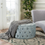 Plush New Velvet Ottoman - NH158992