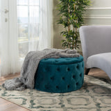 Plush New Velvet Ottoman - NH158992