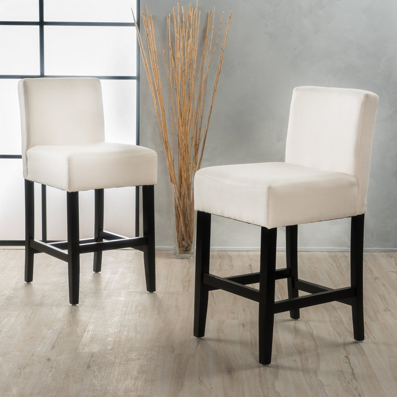 Modern 26-Inch Fabric Counter Stool (Set of 2) - NH684992