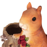 Outdoor Decorative Squirrel Planter, Brown - NH189413