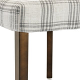 Contemporary Upholstered Plaid Dining Chairs, Set of 2 - NH235513