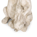 Outdoor Rabbit Family Garden Statue, White - NH399413